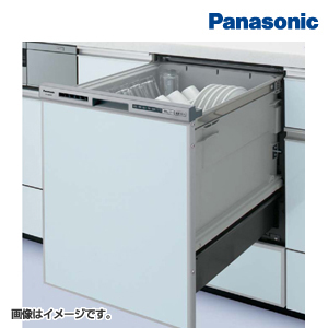 パナソニック 食洗機 W450 ディープタイプ ドアパネル型 シルバー　
