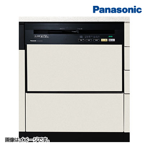 パナソニック 食洗機 W600 ワイドタイプ ドアパネル型 ブラック　